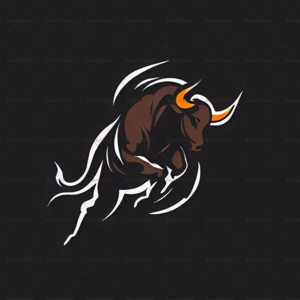 Angreifender Stier